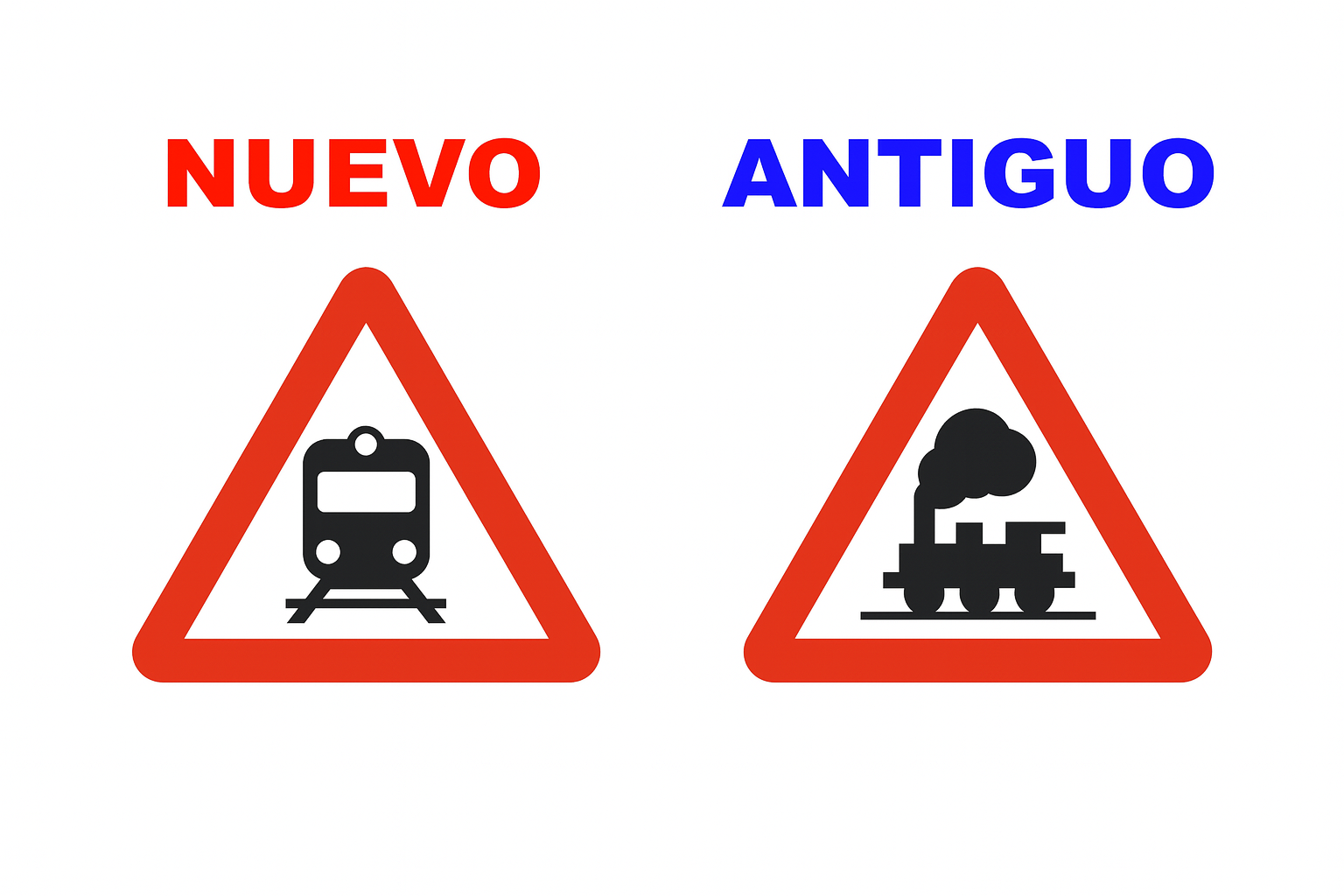 Se&ntilde;al P-8 nueva vs antigua